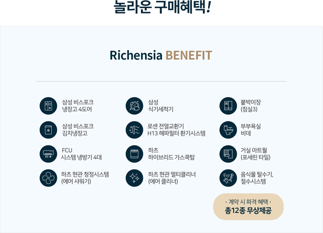 12가지 무상옵션 안내